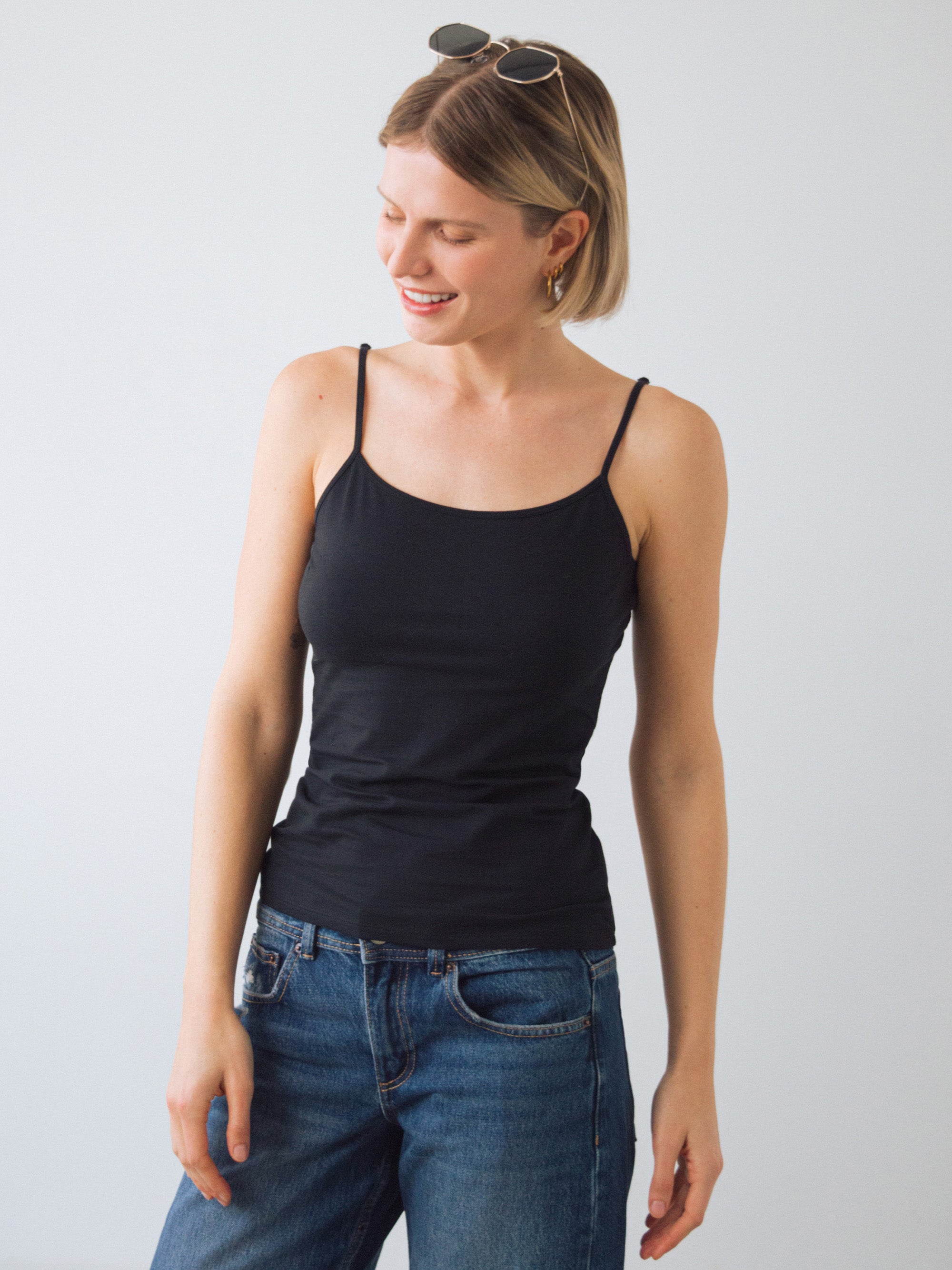 Top met spaghettibandjes