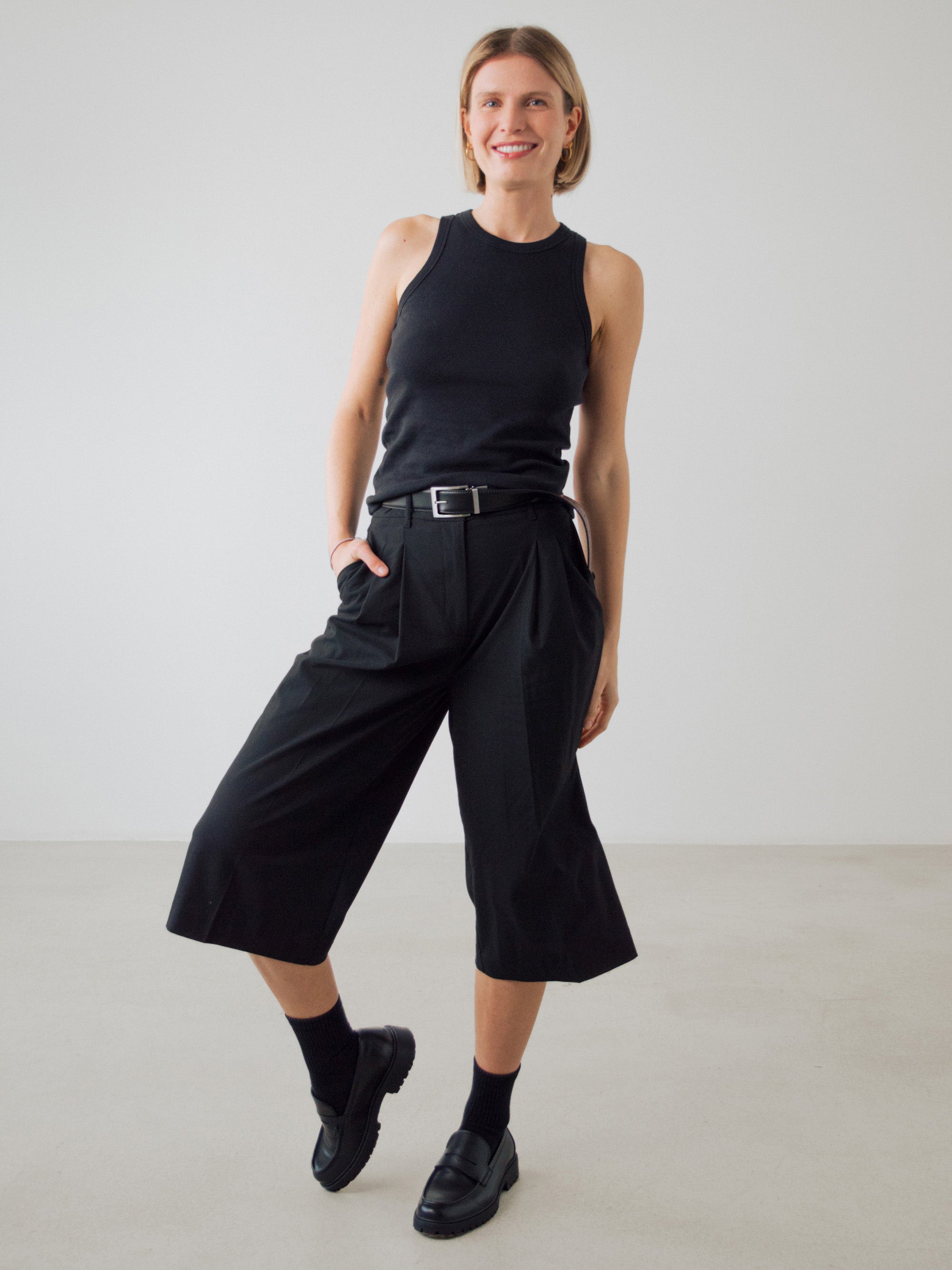 Ribbed Racer Top